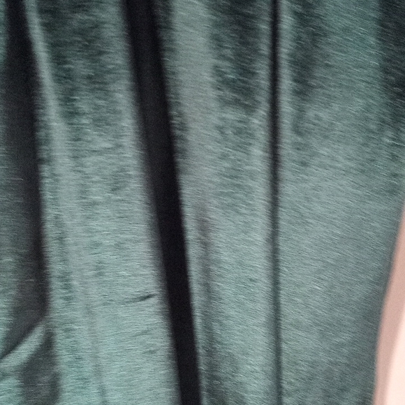 Forest Green velour vintage robe (Z10) - Picture 8 of 8